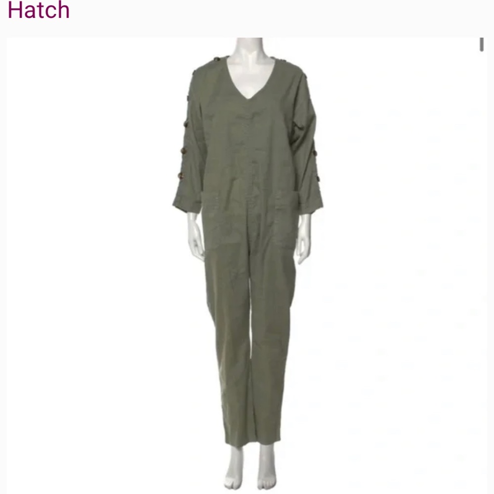 Hatch Maternity Olive Green Jumpsuit